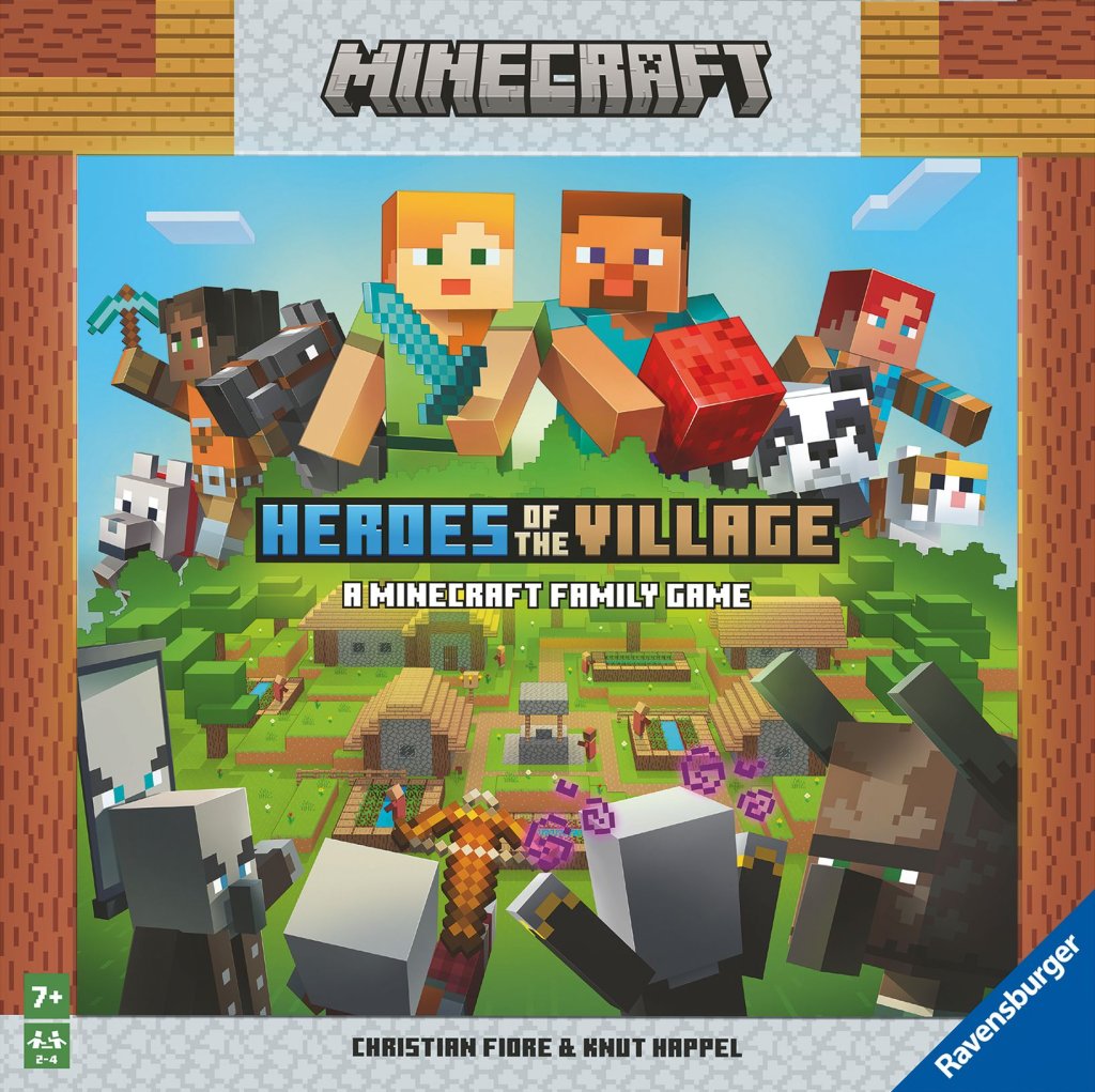 Minecraft: Heroes of the Village board game cover
