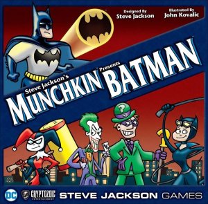 Steve Jackson’s Munchkin Presents Batman board game cover