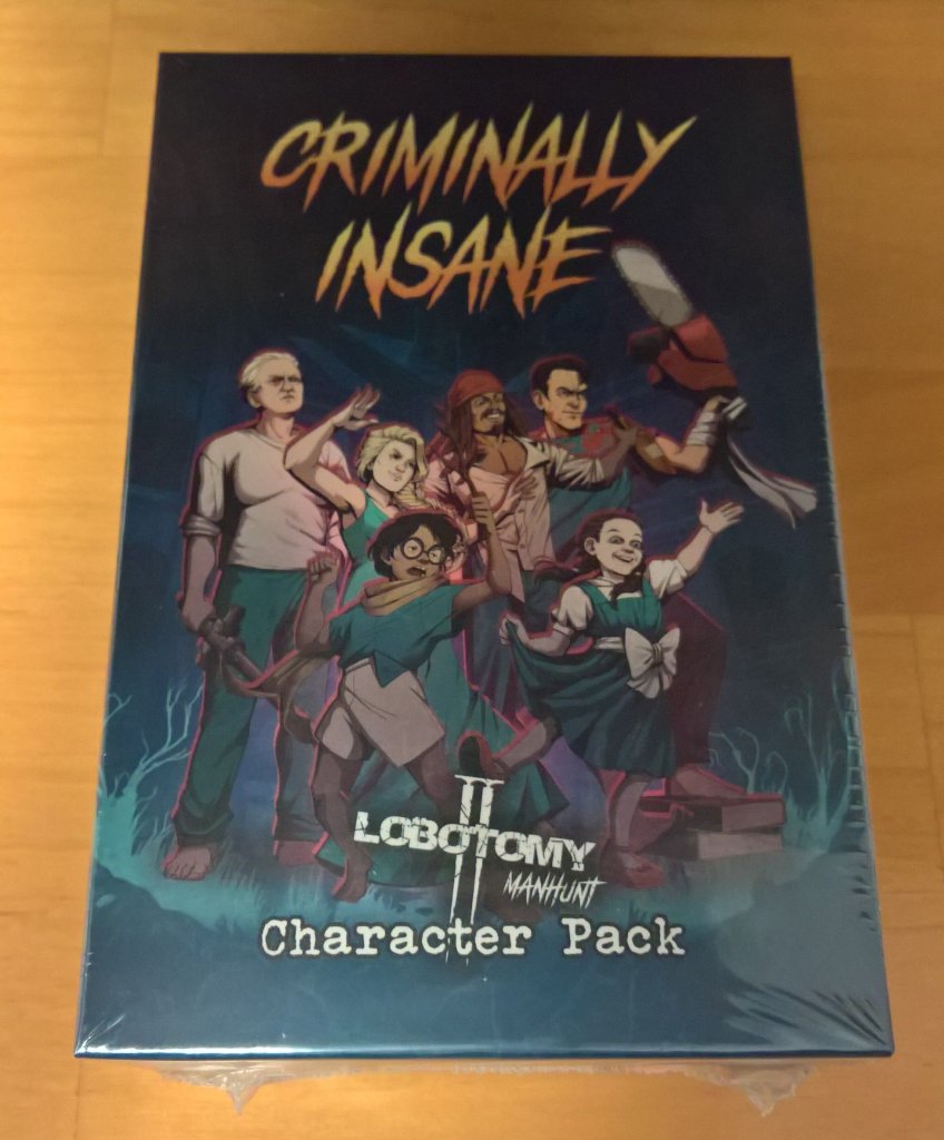 Lobotomy 2: Manhunt – Criminally Insane Character Expansion board game cover