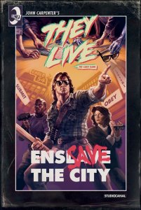 They Live: The Card Game – Save The City/Enslave The City board game cover
