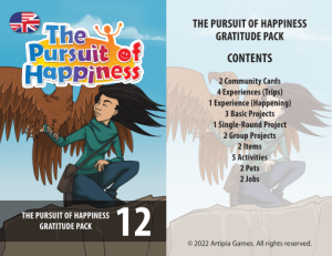 The Pursuit of Happiness: Gratitude Pack board game cover