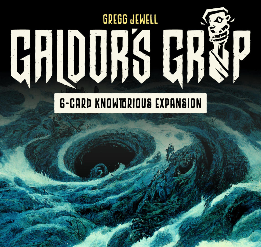 Galdor’s Grip: 6-Card Knowtorious Expansion board game cover