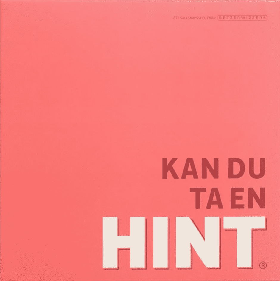 Red HINT board game cover