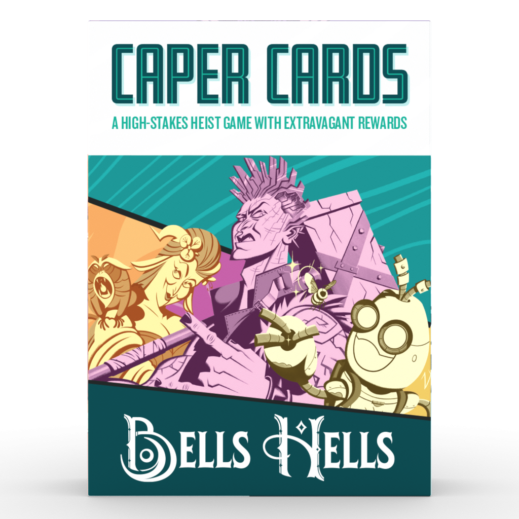 Caper Cards: Bells Hells board game cover