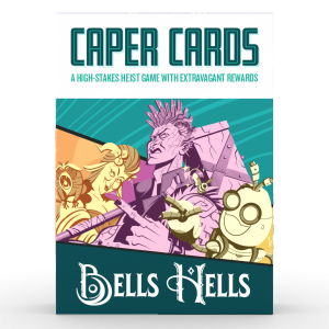 Caper Cards: Bells Hells board game cover