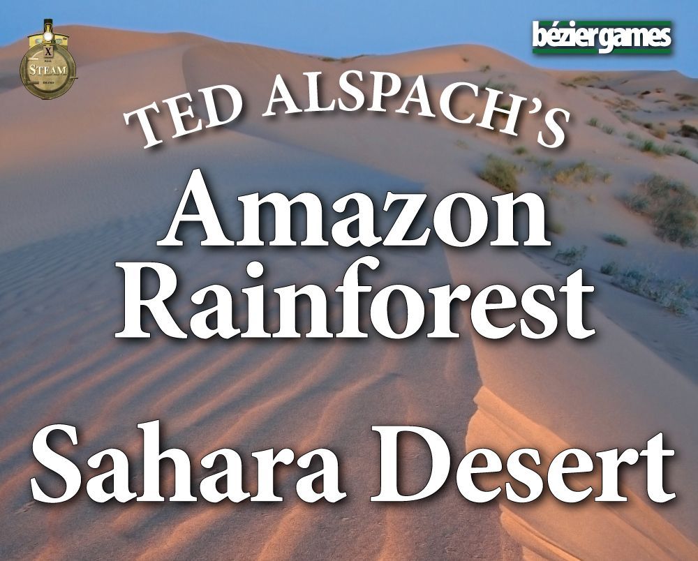 Age of Steam Expansion: Amazon Rainforest & Sahara Desert board game cover