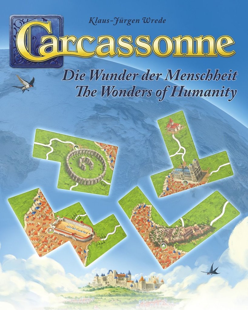 Carcassonne: The Wonders of Humanity board game cover
