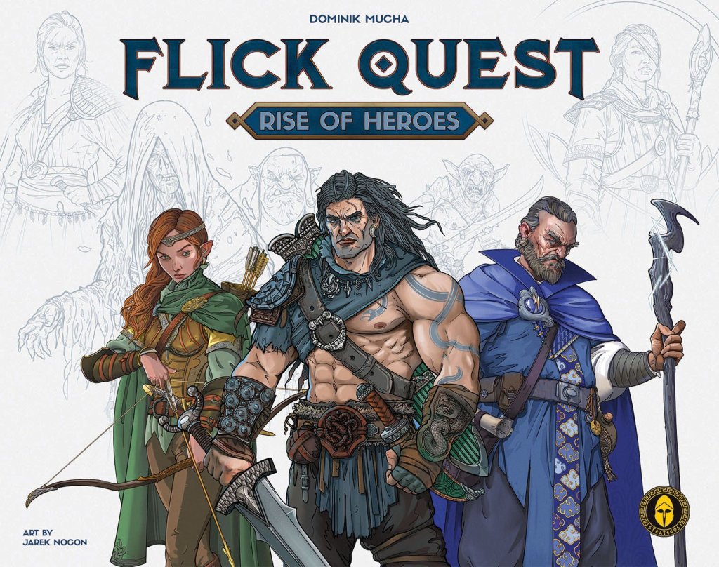Flick Quest: Rise of Heroes board game cover