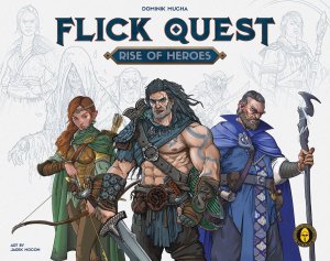 Flick Quest: Rise of Heroes board game cover
