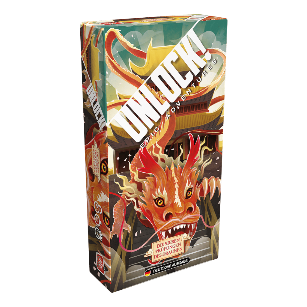 Unlock! Epic Adventures: Die sieben Prüfungen des Drachen board game cover