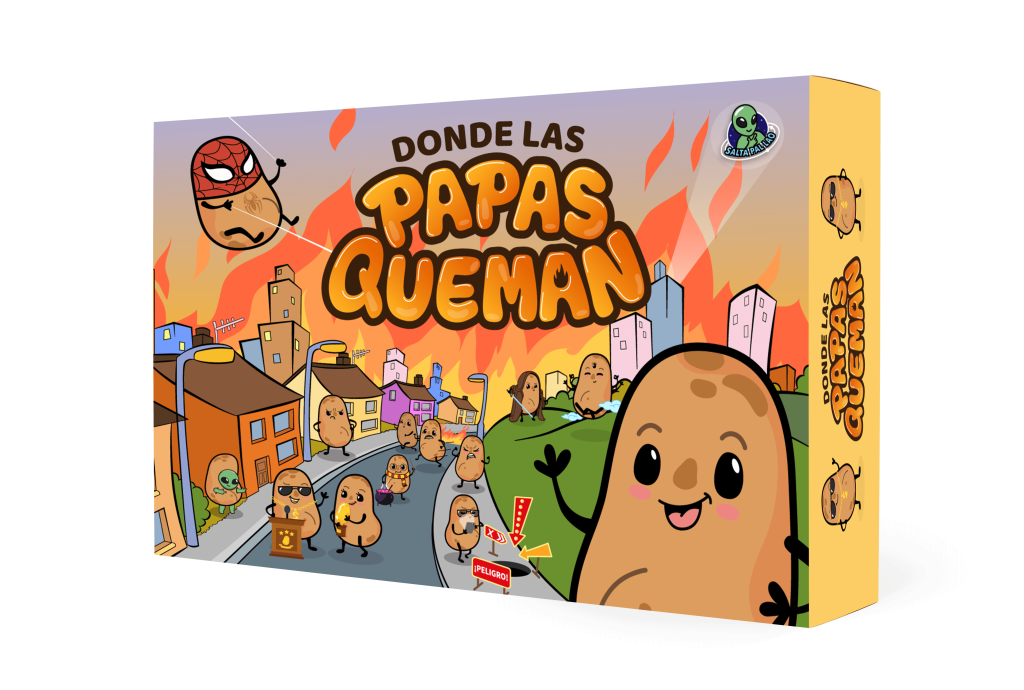 Donde las papas queman board game cover