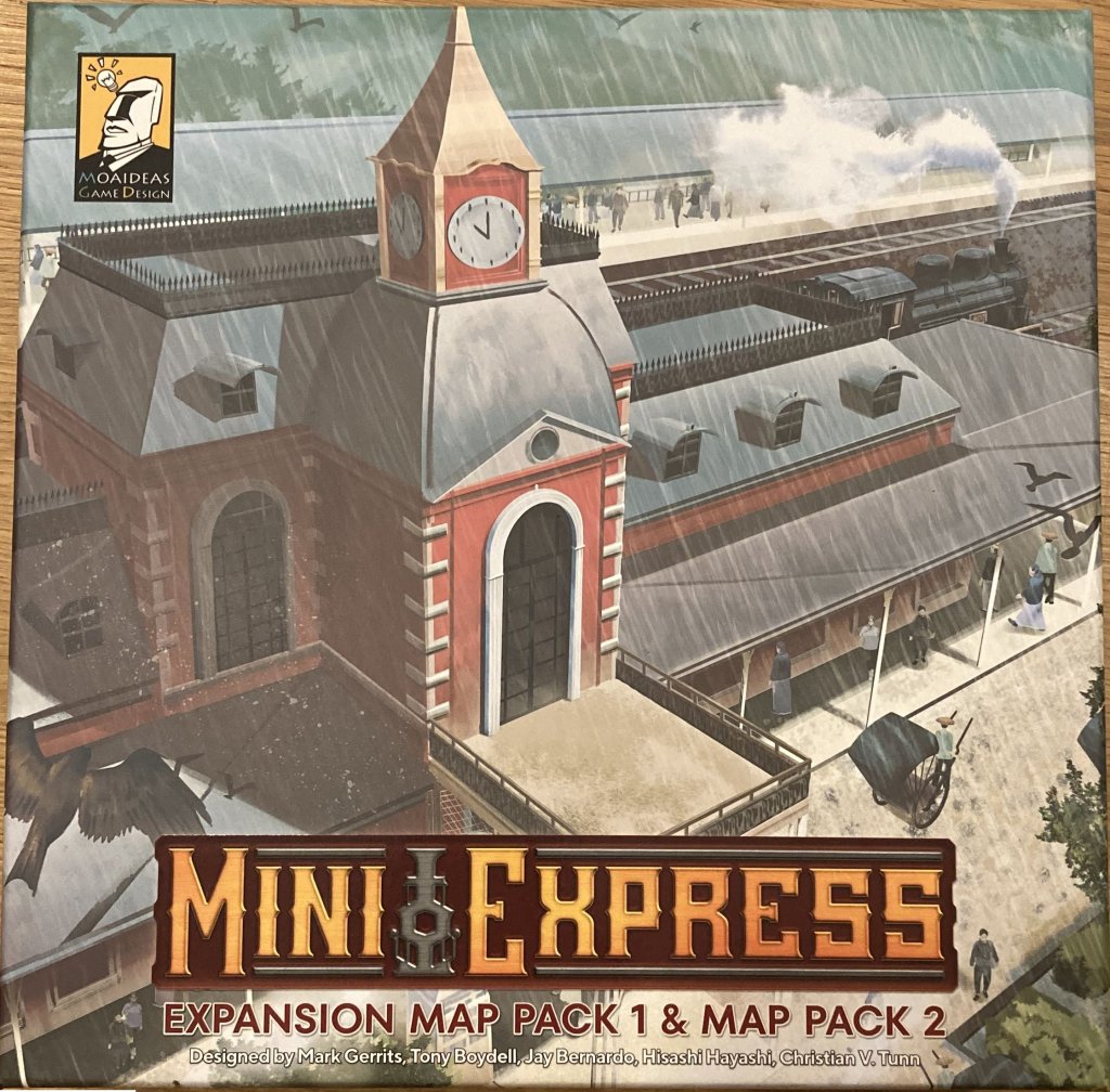 Mini Express: Expansion Map Pack 1 & Map Pack 2 board game cover