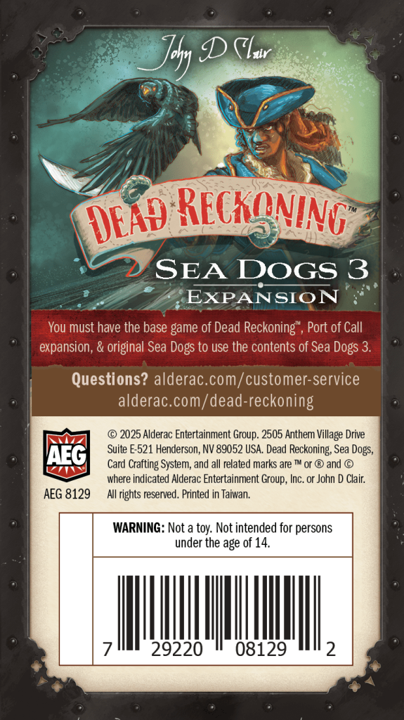 Dead Reckoning: Sea Dogs Expansion 3 board game cover