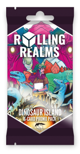 Rolling Realms: Dinosaur Island Promo Pack board game cover