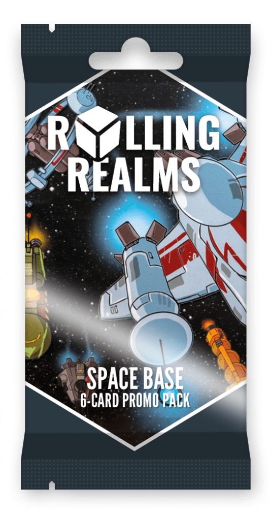 Rolling Realms: Space Base Promo Pack board game cover