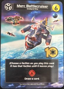 Star Realms: Merc Battlecruiser Promo Card board game cover