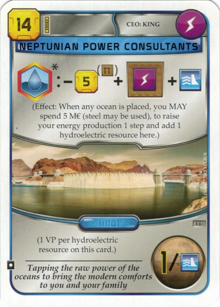 Terraforming Mars: Neptunian Power Consultants Promo Card board game cover