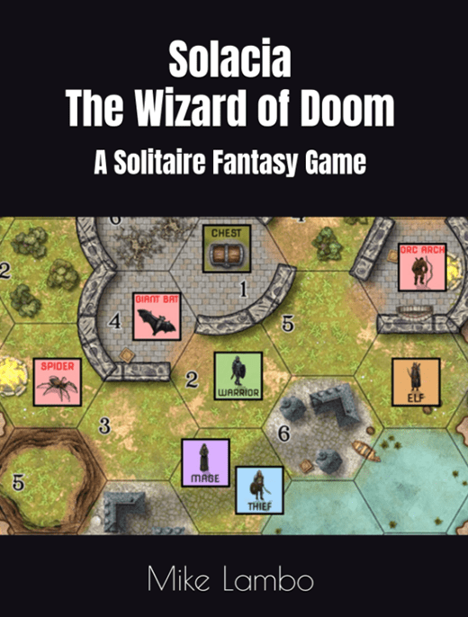 Solacia: The Wizard of Doom – A Solitaire Fantasy Game board game cover