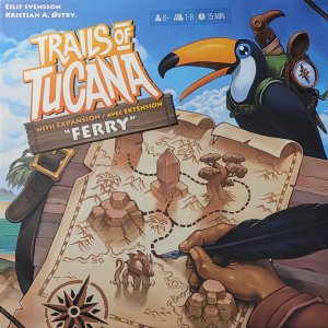 Trails of Tucana with Ferry Expansion board game cover
