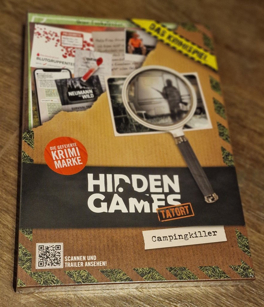 Hidden Games Tatort: Campingkiller board game cover