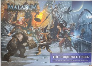 Maladum: Dungeons of Enveron – The Forbidden Creed Expansion board game cover