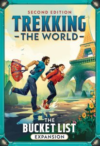 Trekking the World: The Bucket List Expansion board game cover