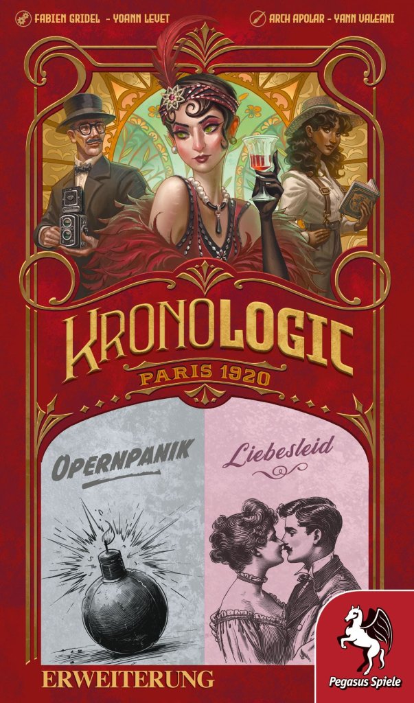 Kronologic: Paris 1920 – Panic at the Opera & The Cursed Lovers board game cover