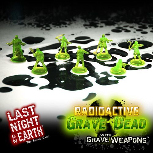 Last Night on Earth: The Zombie Game – Radioactive Zombies with Grave Weapons Supplement board game cover