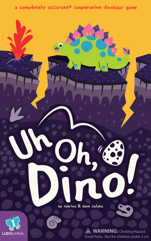 Uh Oh, Dino! board game cover