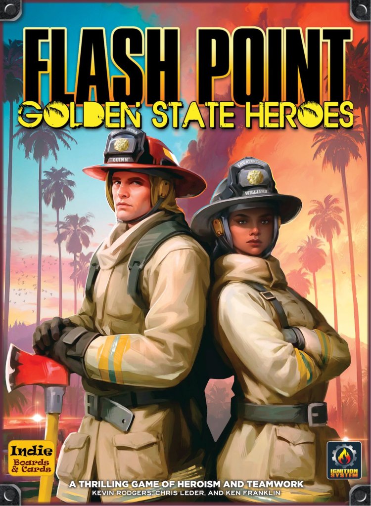 Flash Point: Golden State Heroes board game cover