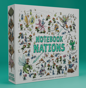 Notebook Nations board game cover