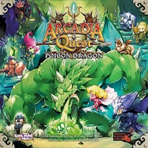 Arcadia Quest: Poison Dragon board game cover