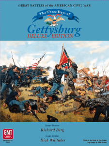 Three Days of Gettysburg: Deluxe Edition board game cover