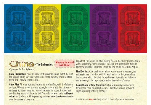 China: The Embassies board game cover