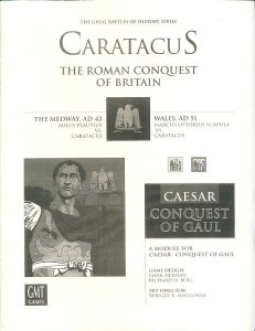 Caratacus: The Roman Conquest of Britain board game cover
