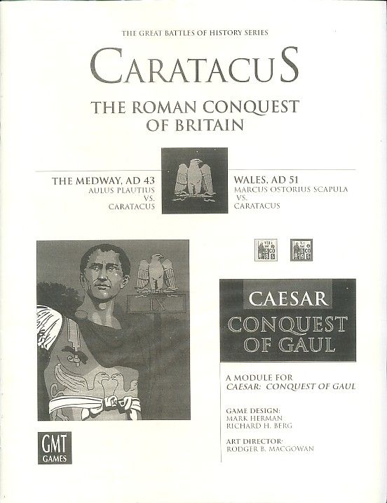 Caratacus: The Roman Conquest of Britain board game cover