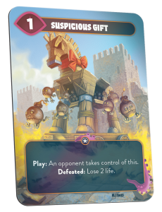 Mindbug: Suspicious Gift Promo Card board game cover