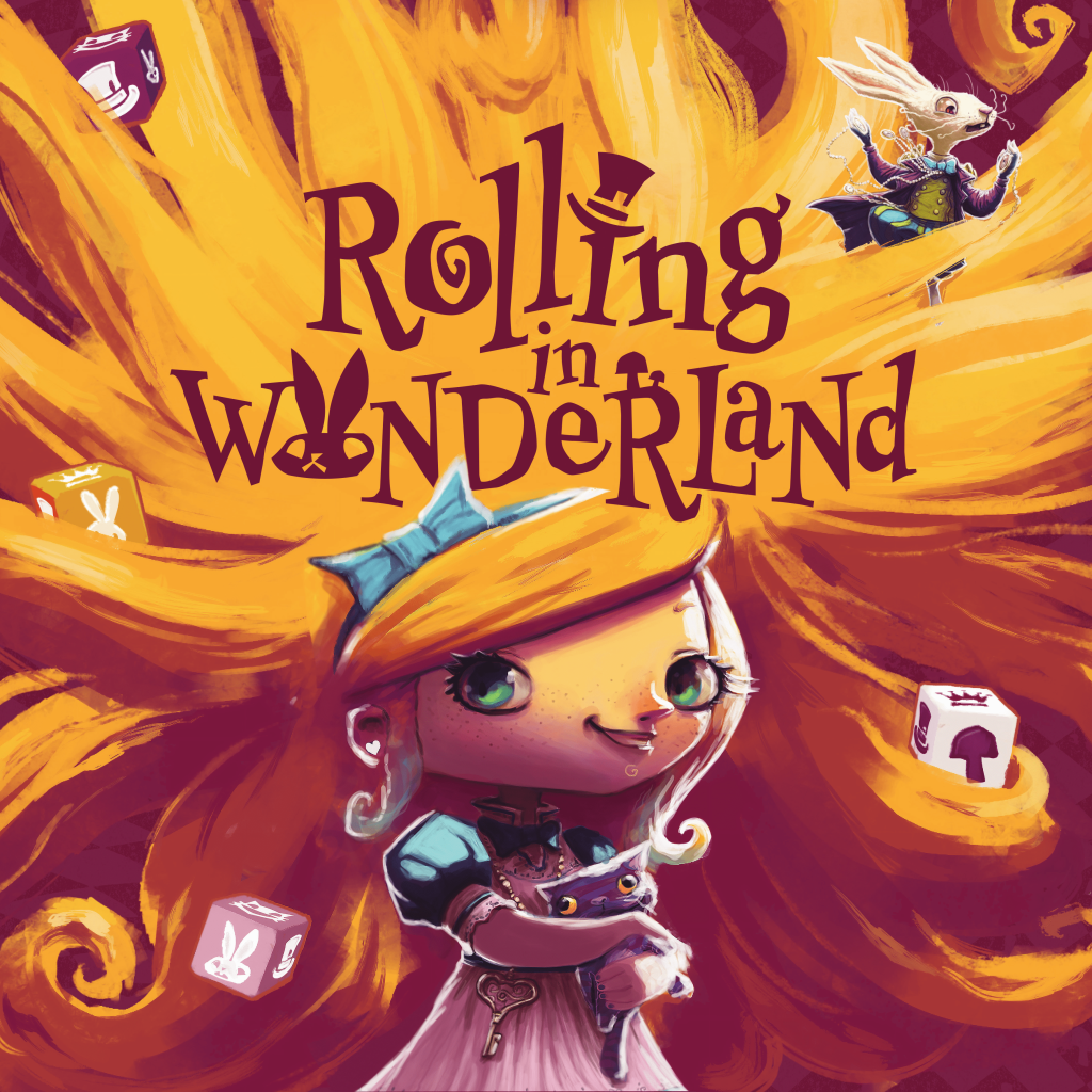 Rolling in Wonderland board game cover