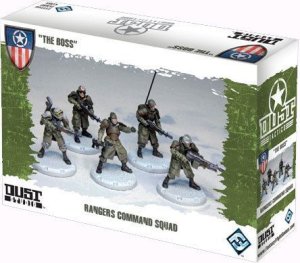 Dust Tactics: Rangers Command Squad – “The Boss” board game cover